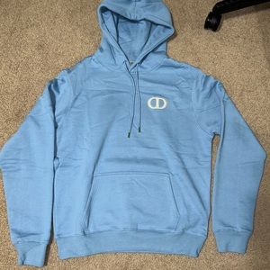 Christian Dior CD Icon Blue Hoodie Medium